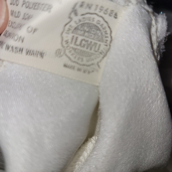 Exquisite Vintage Blanche Satin & Lace Gown Nighty Glam L Wedding Fairy - Picture 9 of 10